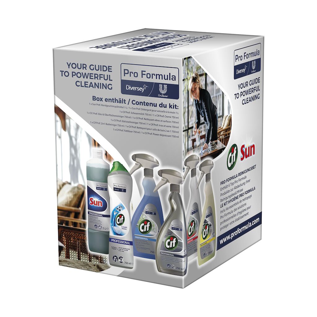 Pro Formula Reinigungsset gemischt 5 x 750 ml + 1 x 1 L