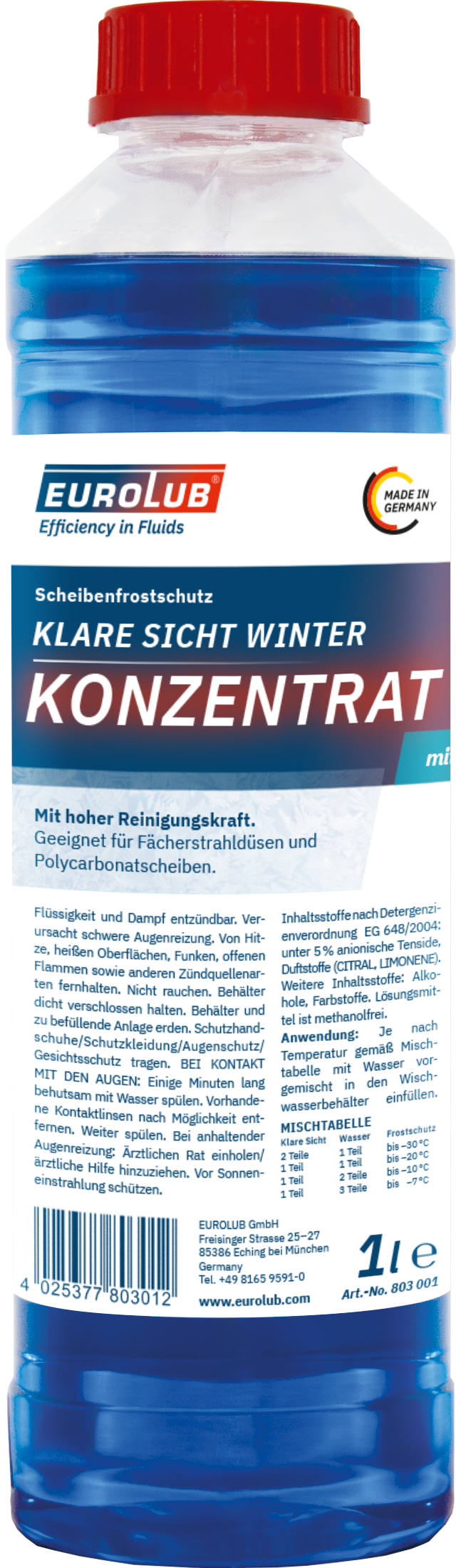 Scheibenfrostschutz Winter Konzentrat 